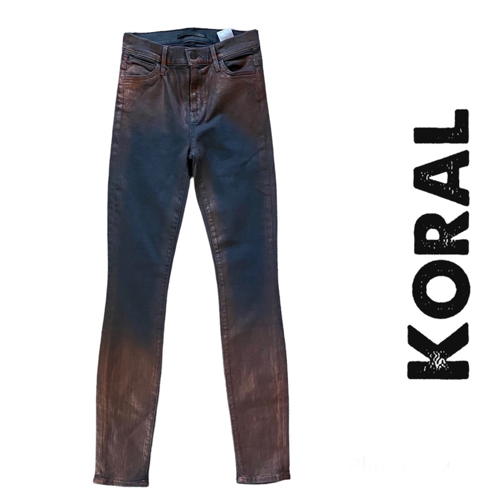 KORAL NWT Metallic High Rise Skinny Jeans Size 24